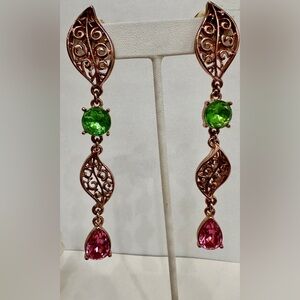 Oscar de La Renta earrings long new